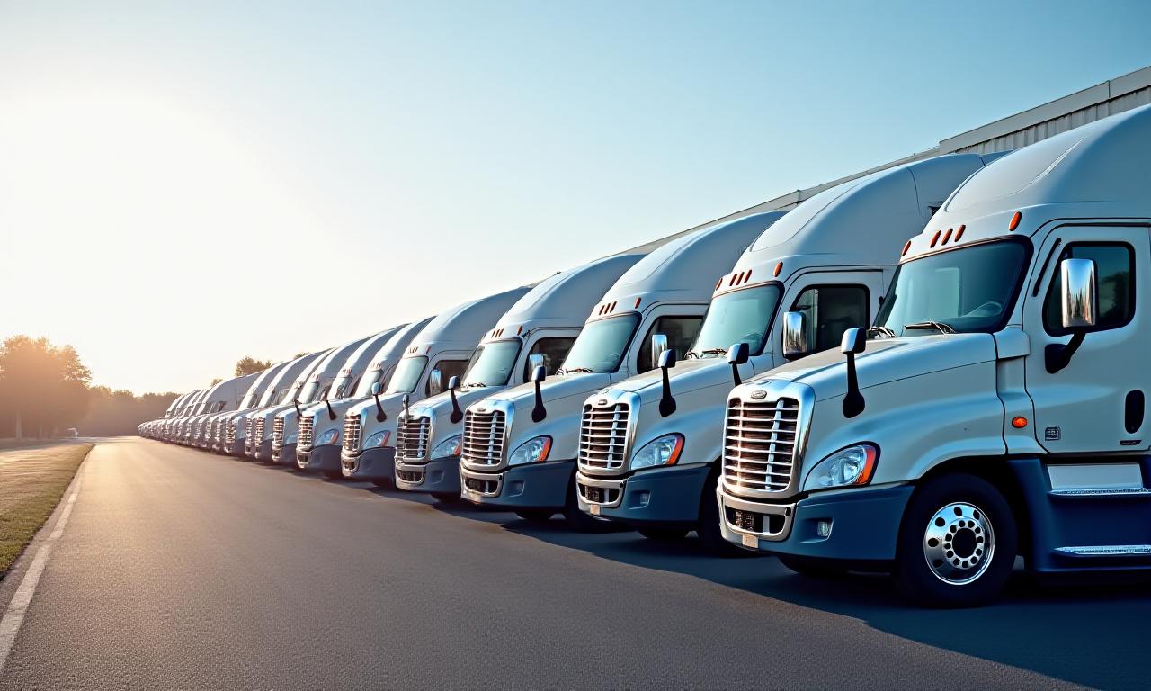 Modern logistics transport fleet at our Sterling VA facility